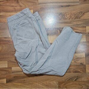 Tommy Bahama Jeans Mens 38x32 Gray Silk Cotton Blend Straight Leg Stretch Pant